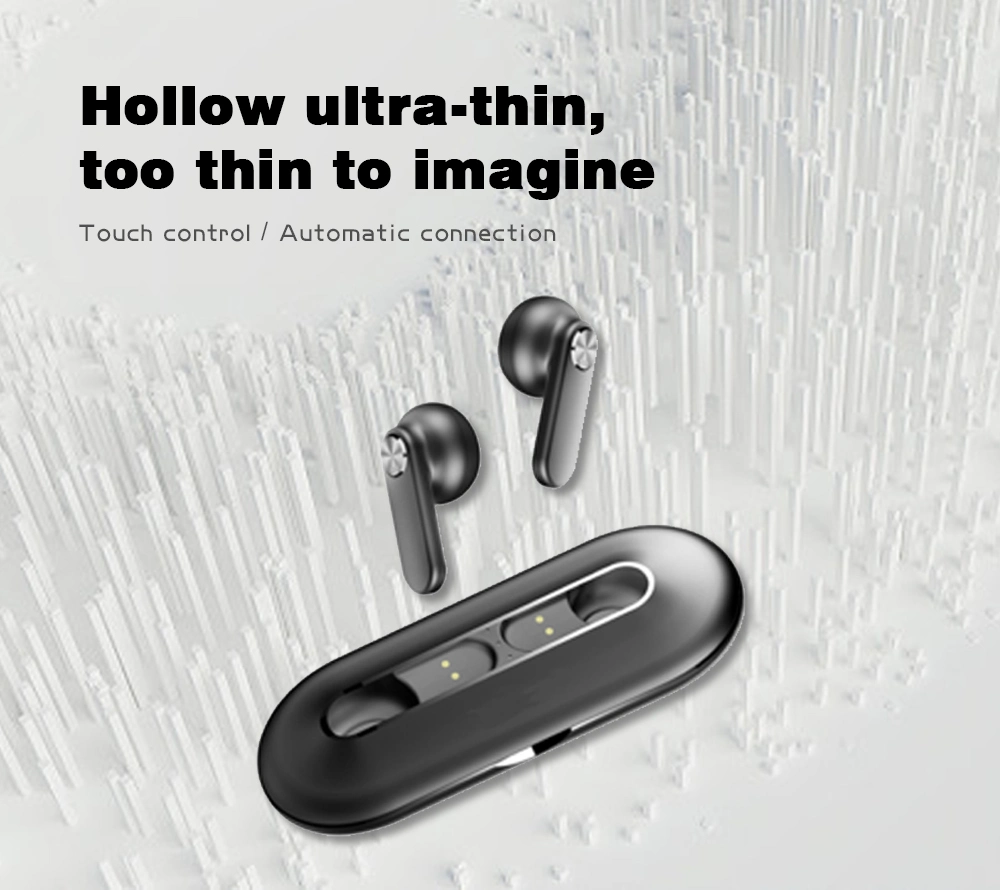 Metal Case TWS Headphone Double Mic Talking Noise Cancelling Bluetooth Earphone