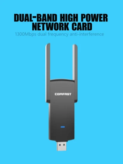 Comfast CF-924AC Rtl8812bu 2.4 GHz 5.8 GHz デュアル バンド Wi-Fi ドングル 1300 Mbit/s ワイヤレス WiFi LAN USB アダプター (PC あたり)