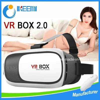 工場出荷時のヘッドマウント 3D VR ボックス、第 2 世代の仮想現実 VR メガネ、Bluetooth リモコン