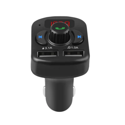カーキット ハンズフリー FM トランスミッター Bluetooth 5.0 カーキット MP3 プレーヤー デュアル USB カーチャージャー