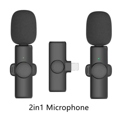 2in1 Bluetooth Mikrofon K9 ワイヤレス Lavalier-mikrofon Mikrofon Riduzione del 噂の屋外ライブブロードキャスト USB Lavalier-mikrofon